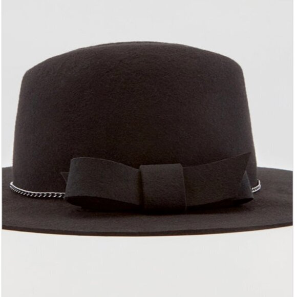 Le Chateau Wool Floppy Black Hat One Size - Picture 4 of 4